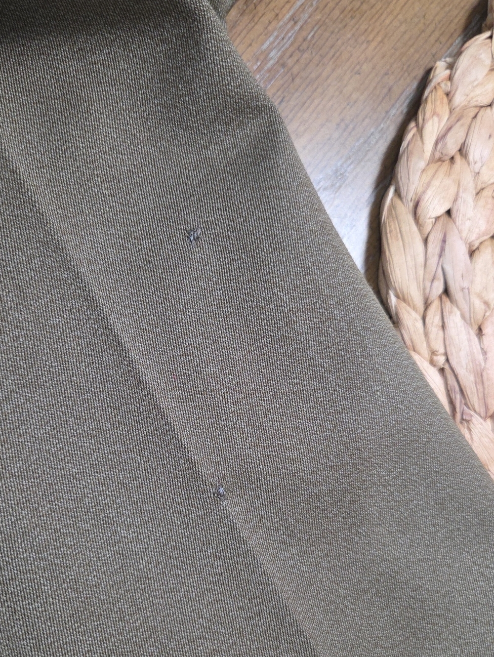 VTG Ralph Lauren 100% Wool Trousers Oliver Brown Straight Wide Leg Pants Size 4 - Picture 8 of 8